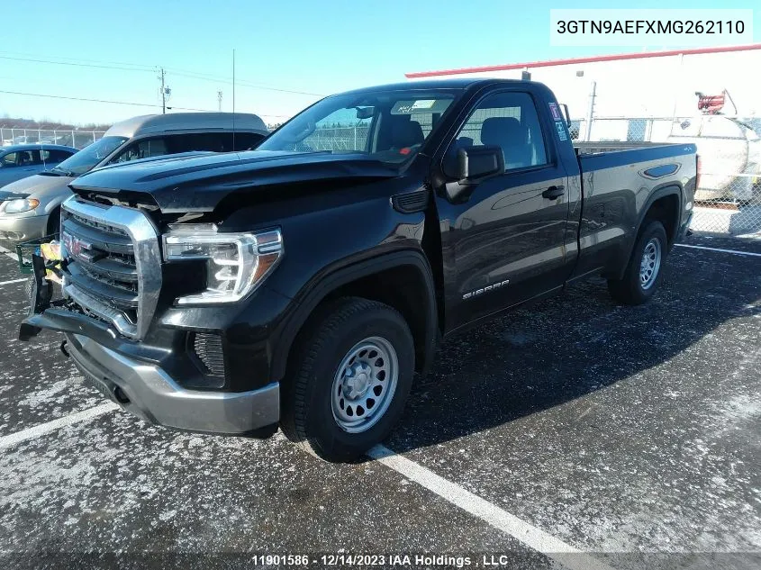 2021 GMC Sierra 1500 VIN: 3GTN9AEFXMG262110 Lot: 11901586