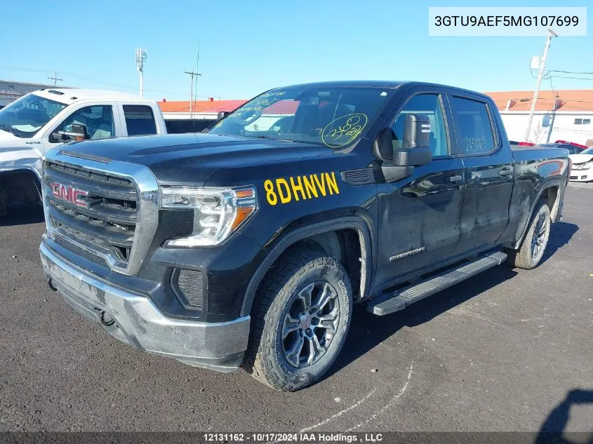 3GTU9AEF5MG107699 2021 GMC Sierra 1500