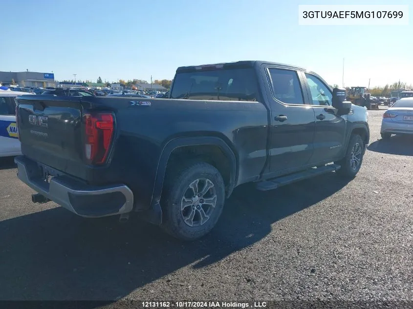 3GTU9AEF5MG107699 2021 GMC Sierra 1500