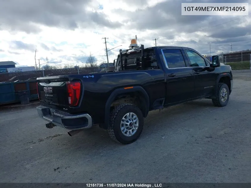 2021 GMC Sierra K2500 Sle VIN: 1GT49ME7XMF214095 Lot: 12151735