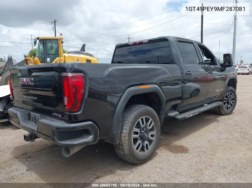 1GT49PEY9MF287081 2021 GMC Sierra 2500Hd 4Wd Standard Bed At4