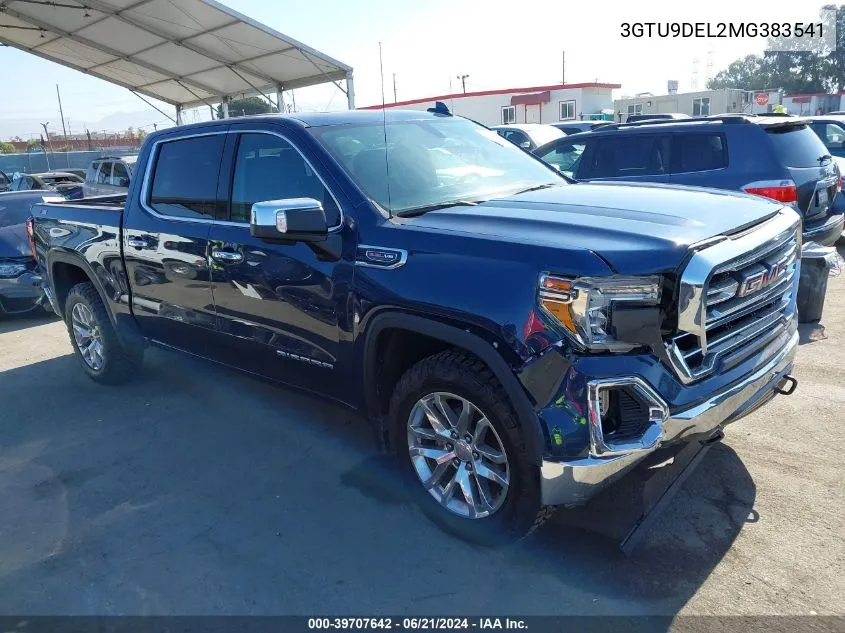 2021 GMC Sierra K1500 Slt VIN: 3GTU9DEL2MG383541 Lot: 39707642