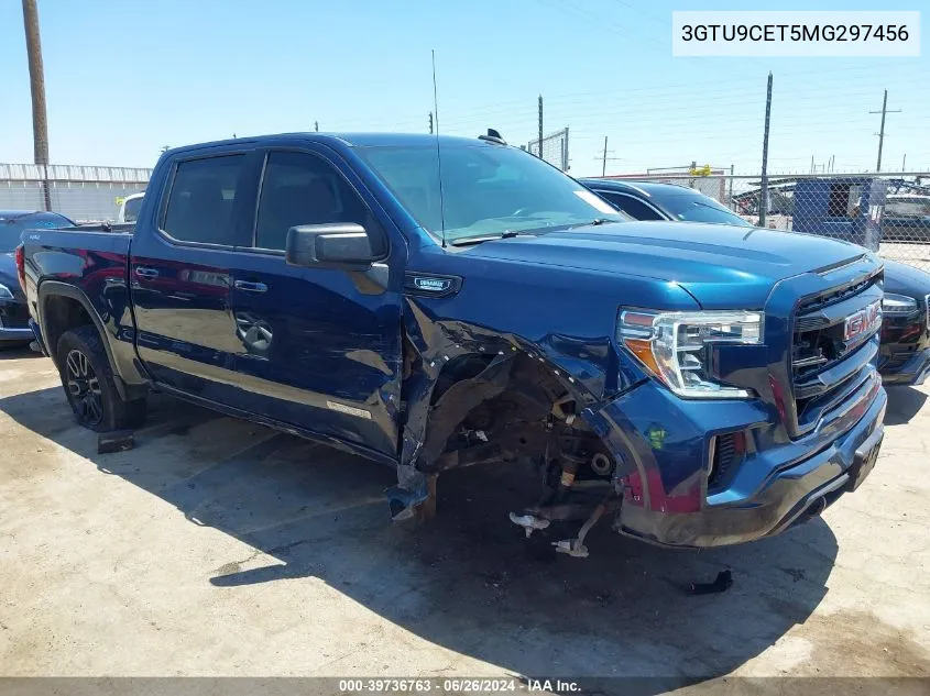 2021 GMC Sierra 1500 4Wd Short Box Elevation VIN: 3GTU9CET5MG297456 Lot: 39736763