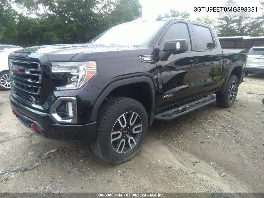 2021 GMC Sierra 1500 VIN: 3GTU9EET0MG393331 Lot: 39808144