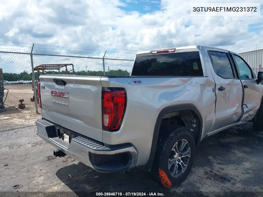 3GTU9AEF1MG231372 2021 GMC Sierra 1500 4Wd Short Box