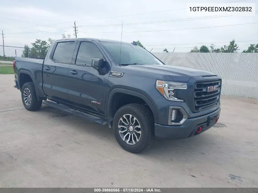 2021 GMC Sierra 1500 4Wd Short Box At4 VIN: 1GTP9EEDXMZ302832 Lot: 39868565