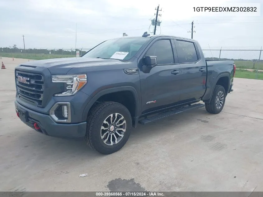 2021 GMC Sierra 1500 4Wd Short Box At4 VIN: 1GTP9EEDXMZ302832 Lot: 39868565