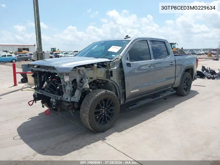 2021 GMC Sierra 1500 C1500 Elevation VIN: 3GTP8CED3MG229634 Lot: 39909061