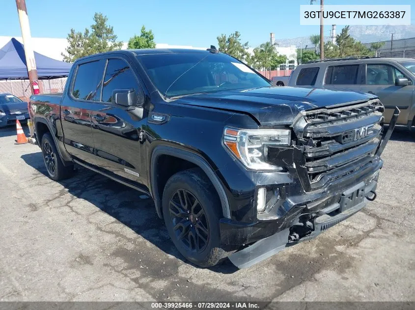 3GTU9CET7MG263387 2021 GMC Sierra 1500 4Wd Short Box Elevation