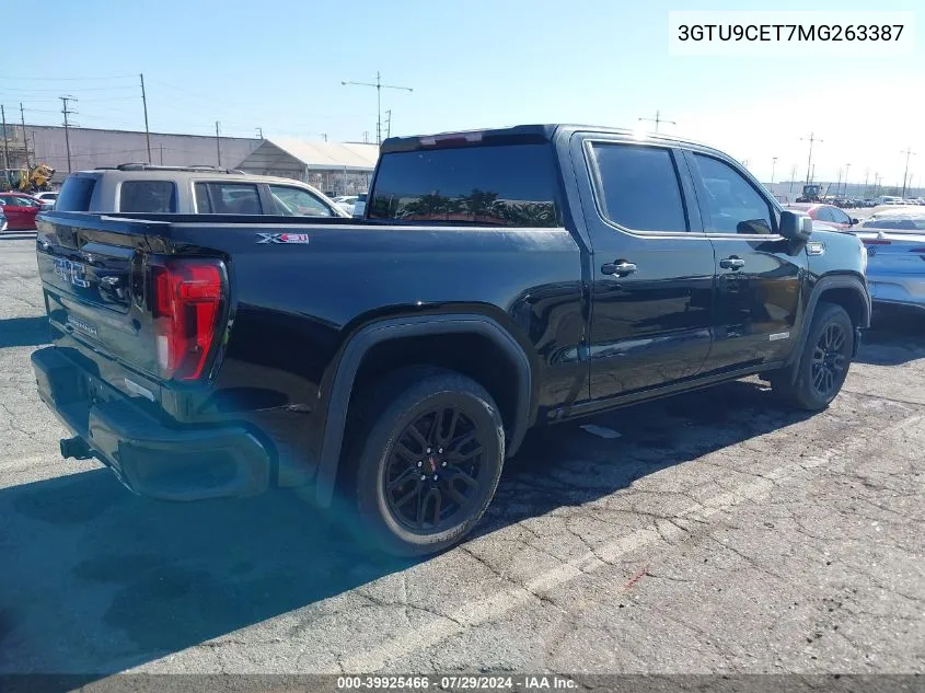 3GTU9CET7MG263387 2021 GMC Sierra 1500 4Wd Short Box Elevation