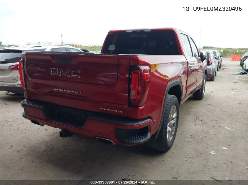 1GTU9FEL0MZ320496 2021 GMC Sierra 1500 Denali