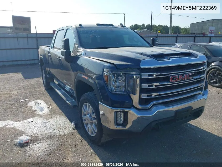 2021 GMC Sierra 2500Hd 4Wd Standard Bed Sle VIN: 1GT49MEY5MF222369 Lot: 39992429