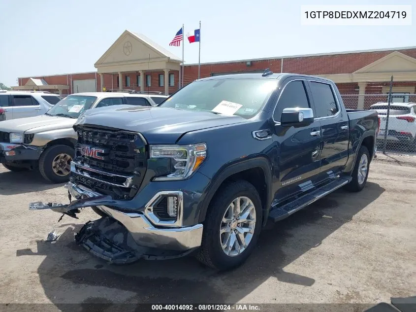 2021 GMC Sierra 1500 2Wd Short Box Slt VIN: 1GTP8DEDXMZ204719 Lot: 40014092