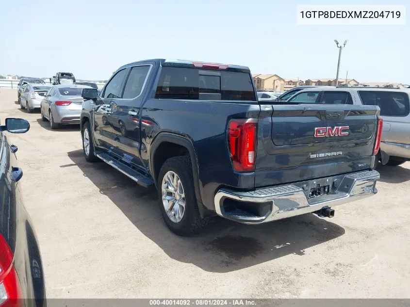 2021 GMC Sierra 1500 2Wd Short Box Slt VIN: 1GTP8DEDXMZ204719 Lot: 40014092