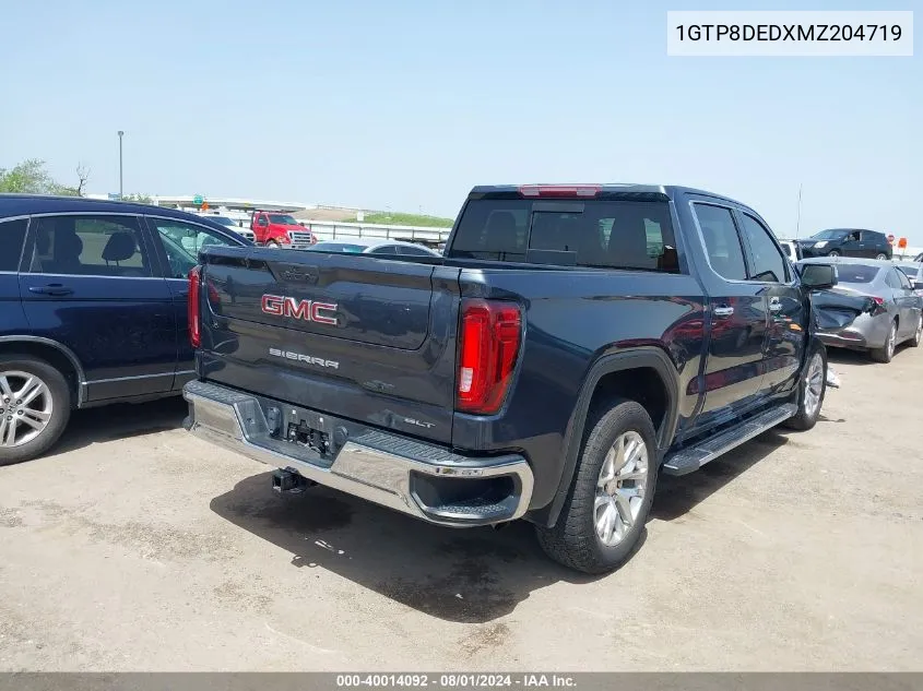 2021 GMC Sierra 1500 2Wd Short Box Slt VIN: 1GTP8DEDXMZ204719 Lot: 40014092