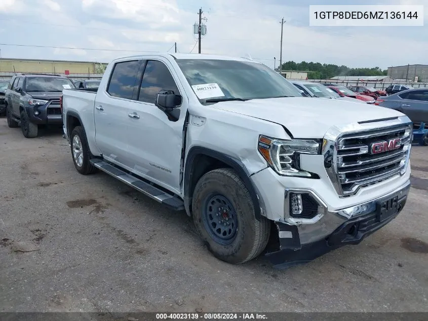 1GTP8DED6MZ136144 2021 GMC Sierra 1500 2Wd Short Box Slt