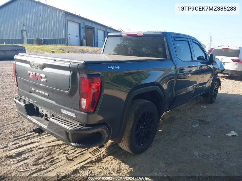 1GTP9CEK7MZ385283 2021 GMC Sierra 1500 4Wd Short Box Elevation