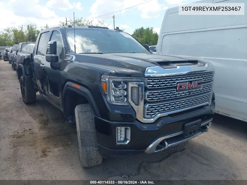 2021 GMC Sierra 2500Hd 4Wd Standard Bed Denali VIN: 1GT49REYXMF253467 Lot: 40114333