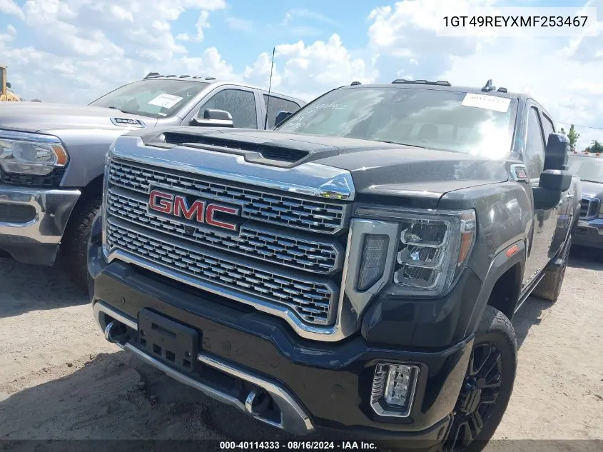 2021 GMC Sierra 2500Hd 4Wd Standard Bed Denali VIN: 1GT49REYXMF253467 Lot: 40114333