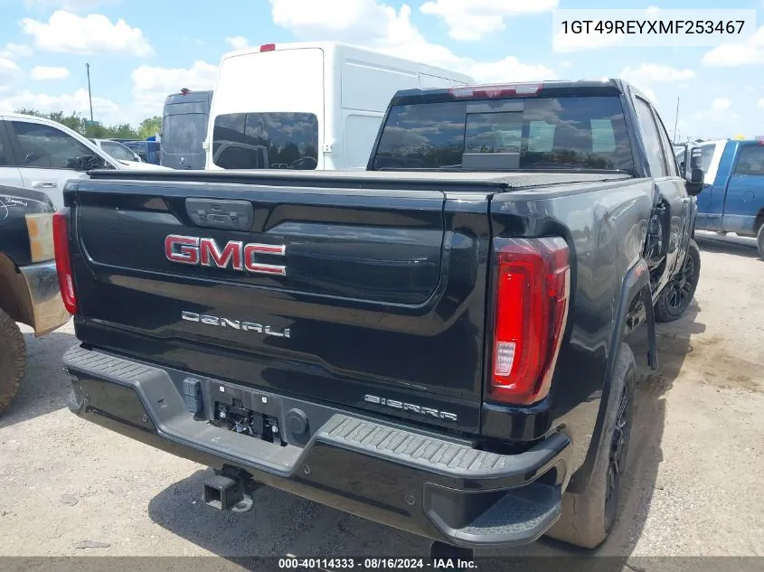 1GT49REYXMF253467 2021 GMC Sierra 2500Hd 4Wd Standard Bed Denali