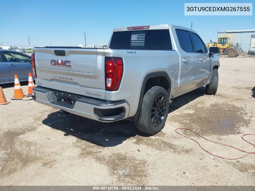 3GTU9CEDXMG267555 2021 GMC Sierra 1500 4Wd Short Box Elevation