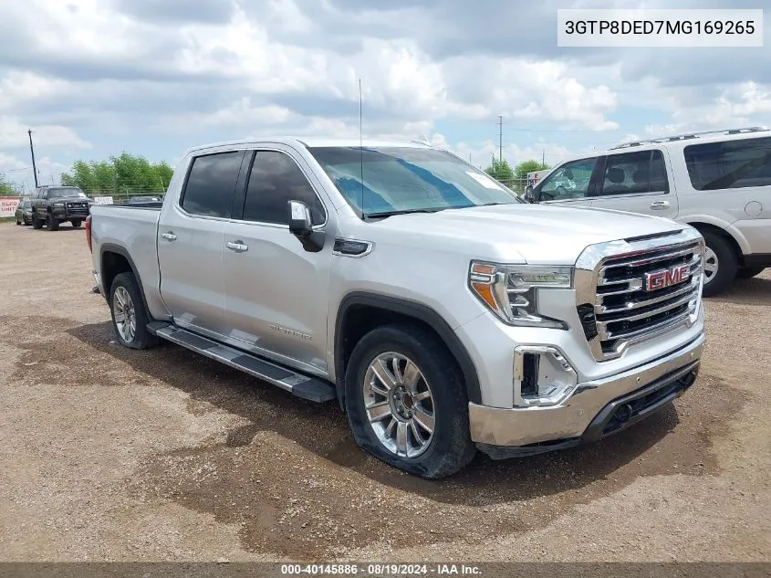 2021 GMC Sierra 1500 Slt VIN: 3GTP8DED7MG169265 Lot: 40145886