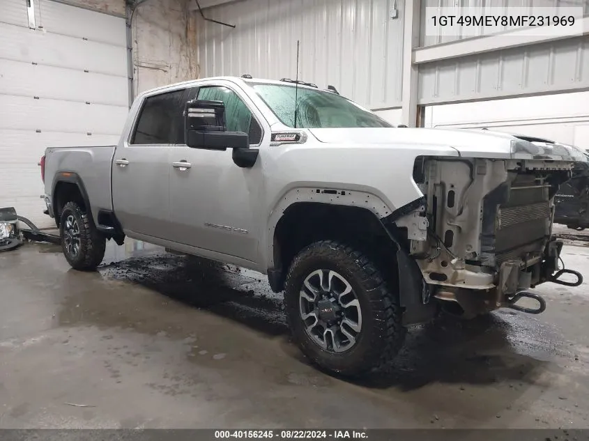 2021 GMC Sierra 2500Hd 4Wd Standard Bed Sle VIN: 1GT49MEY8MF231969 Lot: 40156245