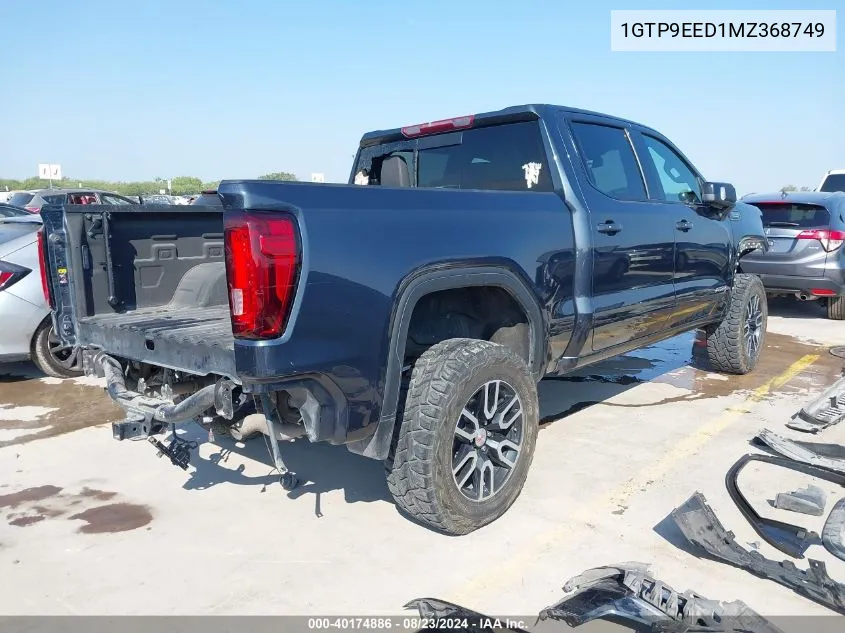 1GTP9EED1MZ368749 2021 GMC Sierra 1500 4Wd Short Box At4