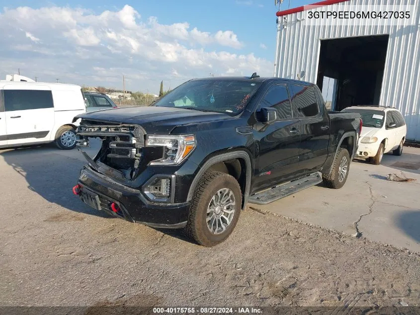 2021 GMC Sierra 1500 4Wd Short Box At4 VIN: 3GTP9EED6MG427035 Lot: 40175755