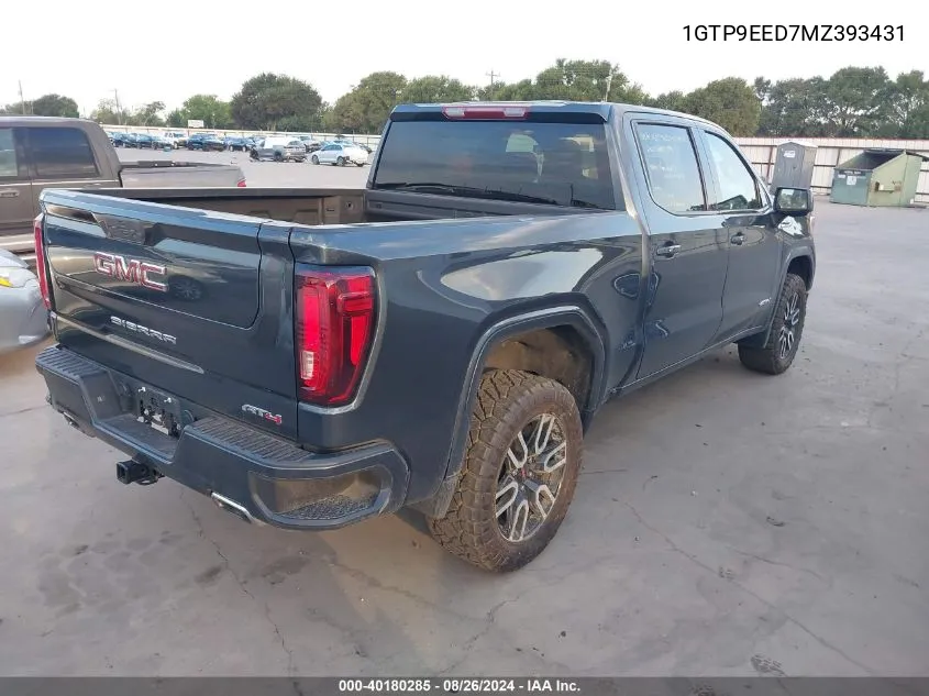 1GTP9EED7MZ393431 2021 GMC Sierra 1500 4Wd Short Box At4