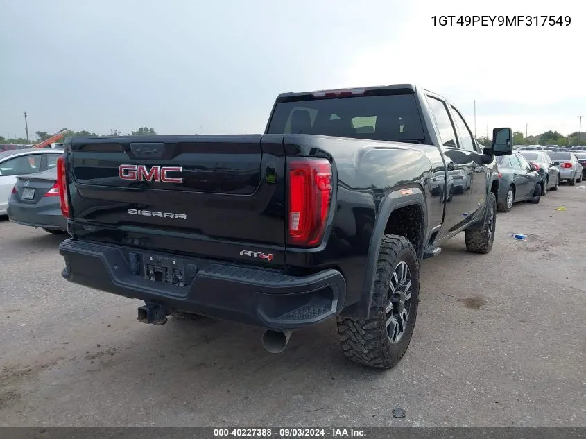 1GT49PEY9MF317549 2021 GMC Sierra 2500Hd 4Wd Standard Bed At4