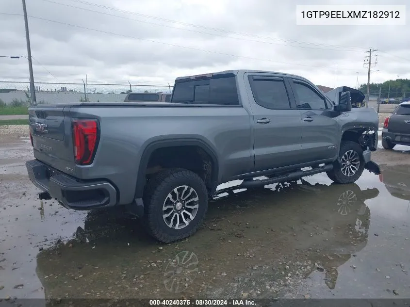 2021 GMC Sierra 1500 4Wd Short Box At4/4Wd Standard Box At4 VIN: 1GTP9EELXMZ182912 Lot: 40240375