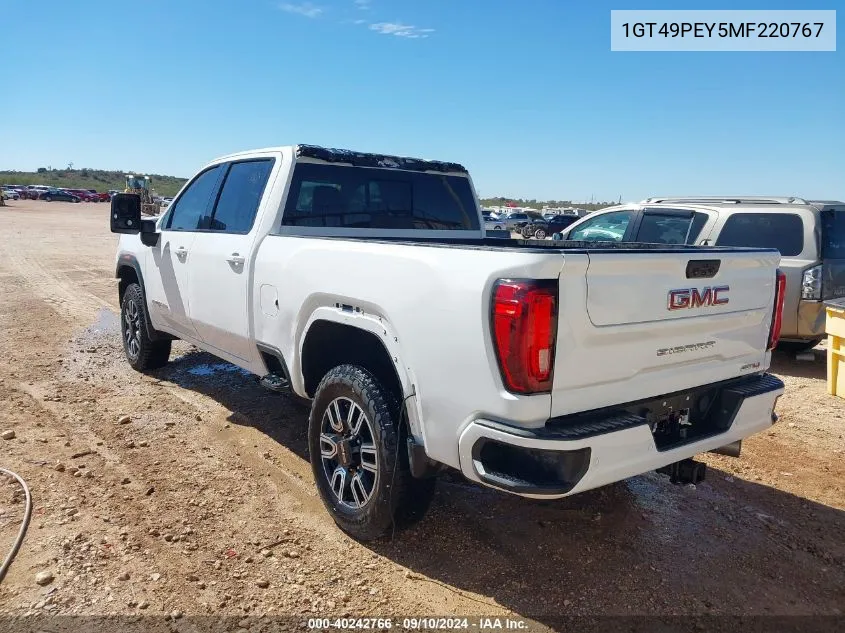 1GT49PEY5MF220767 2021 GMC Sierra 2500Hd 4Wd Standard Bed At4