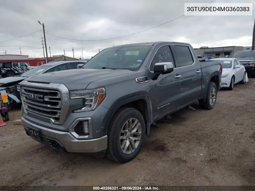 2021 GMC Sierra 1500 K1500 Slt VIN: 3GTU9DED4MG360383 Lot: 40256321