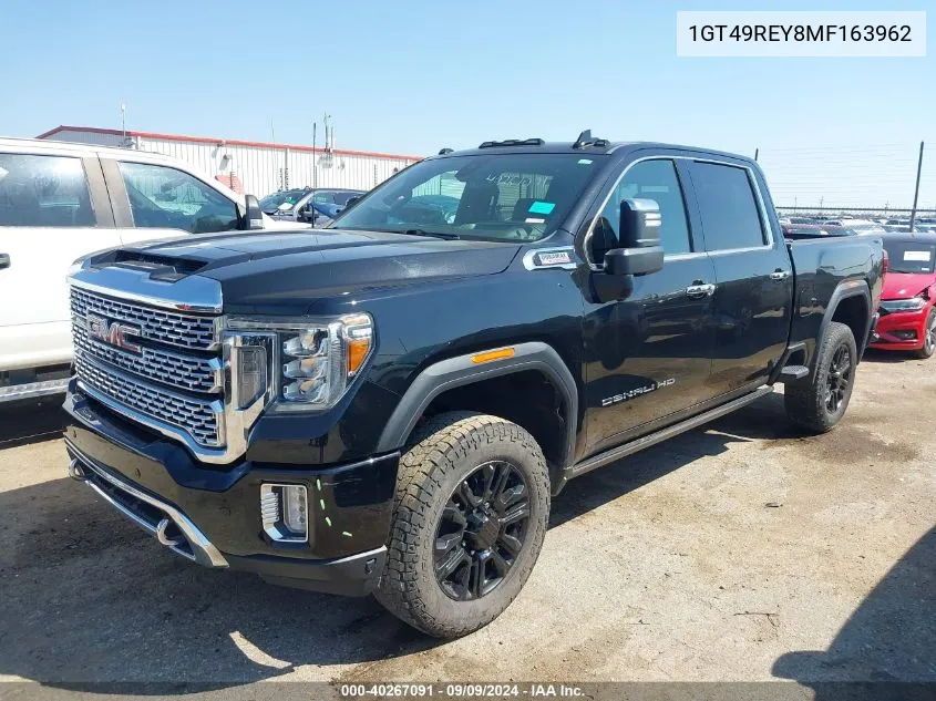 2021 GMC Sierra 2500Hd 4Wd Standard Bed Denali VIN: 1GT49REY8MF163962 Lot: 40267091