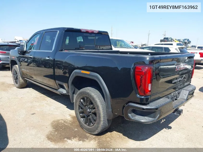 2021 GMC Sierra 2500Hd 4Wd Standard Bed Denali VIN: 1GT49REY8MF163962 Lot: 40267091