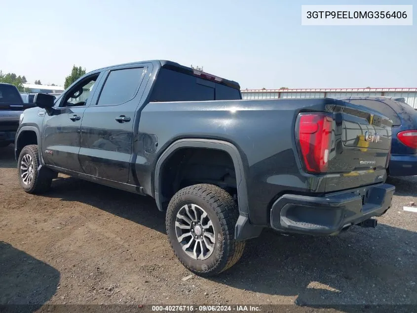 2021 GMC Sierra 1500 4Wd Short Box At4 VIN: 3GTP9EEL0MG356406 Lot: 40276715