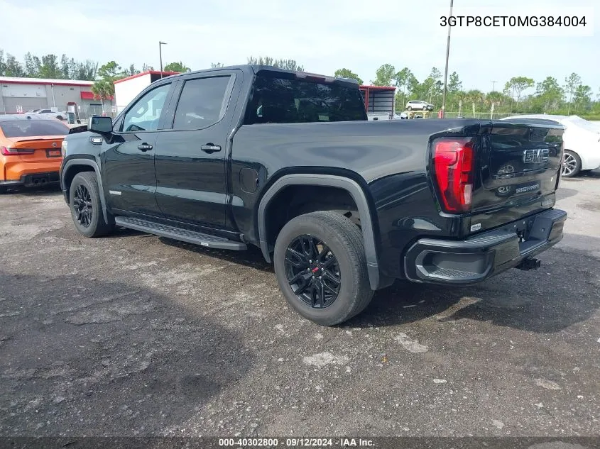 3GTP8CET0MG384004 2021 GMC Sierra 1500 2Wd Short Box Elevation