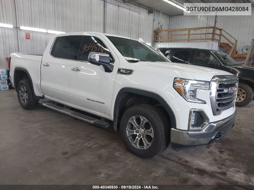 2021 GMC Sierra 1500 4Wd Short Box Slt VIN: 3GTU9DED6MG428084 Lot: 40345930