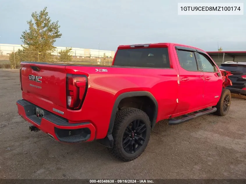 1GTU9CED8MZ100174 2021 GMC Sierra 1500