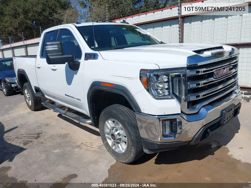 2021 GMC Sierra 2500Hd 4Wd Double Cab Standard Bed Sle VIN: 1GT59ME7XMF241205 Lot: 40381023