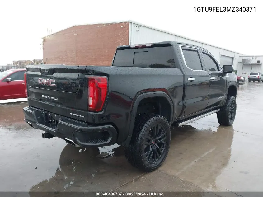 1GTU9FEL3MZ340371 2021 GMC Sierra 1500 4Wd Short Box Denali