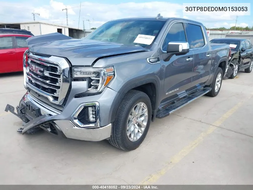 2021 GMC Sierra 1500 2Wd Short Box Slt VIN: 3GTP8DED0MG153053 Lot: 40418052