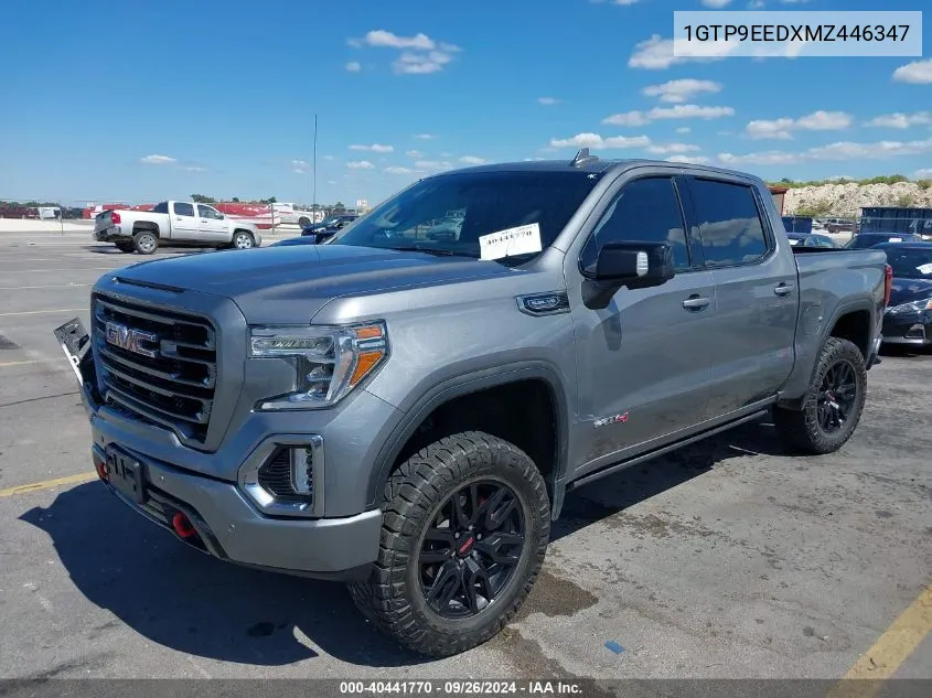 2021 GMC Sierra 1500 4Wd Short Box At4 VIN: 1GTP9EEDXMZ446347 Lot: 40441770