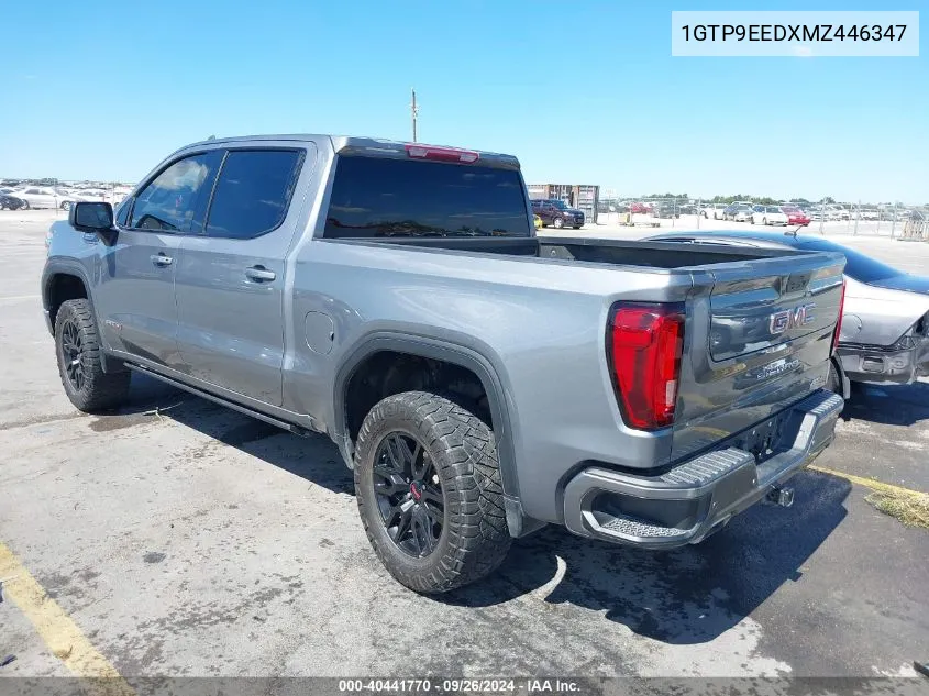 2021 GMC Sierra 1500 4Wd Short Box At4 VIN: 1GTP9EEDXMZ446347 Lot: 40441770