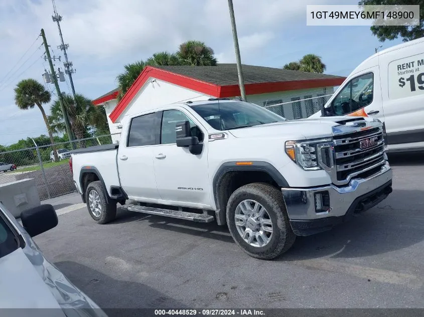 2021 GMC Sierra 2500Hd 4Wd Standard Bed Sle VIN: 1GT49MEY6MF148900 Lot: 40448529