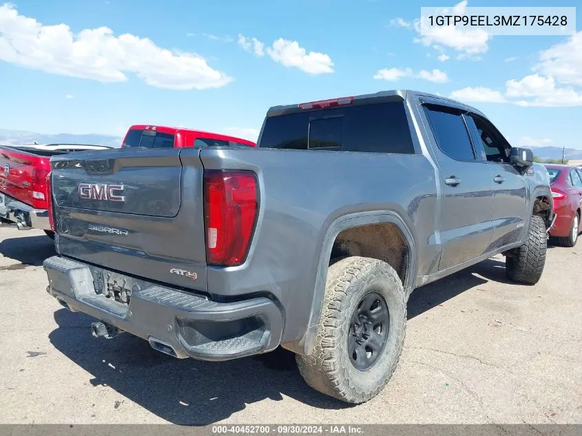 1GTP9EEL3MZ175428 2021 GMC Sierra 1500 4Wd Short Box At4