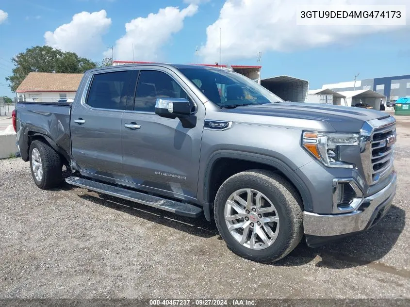 2021 GMC Sierra 1500 4Wd Short Box Slt VIN: 3GTU9DED4MG474173 Lot: 40457237