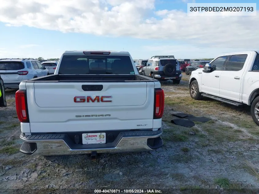 2021 GMC Sierra C1500 Slt VIN: 3GTP8DED2MG207193 Lot: 40470871