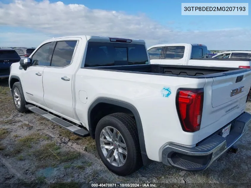 2021 GMC Sierra C1500 Slt VIN: 3GTP8DED2MG207193 Lot: 40470871